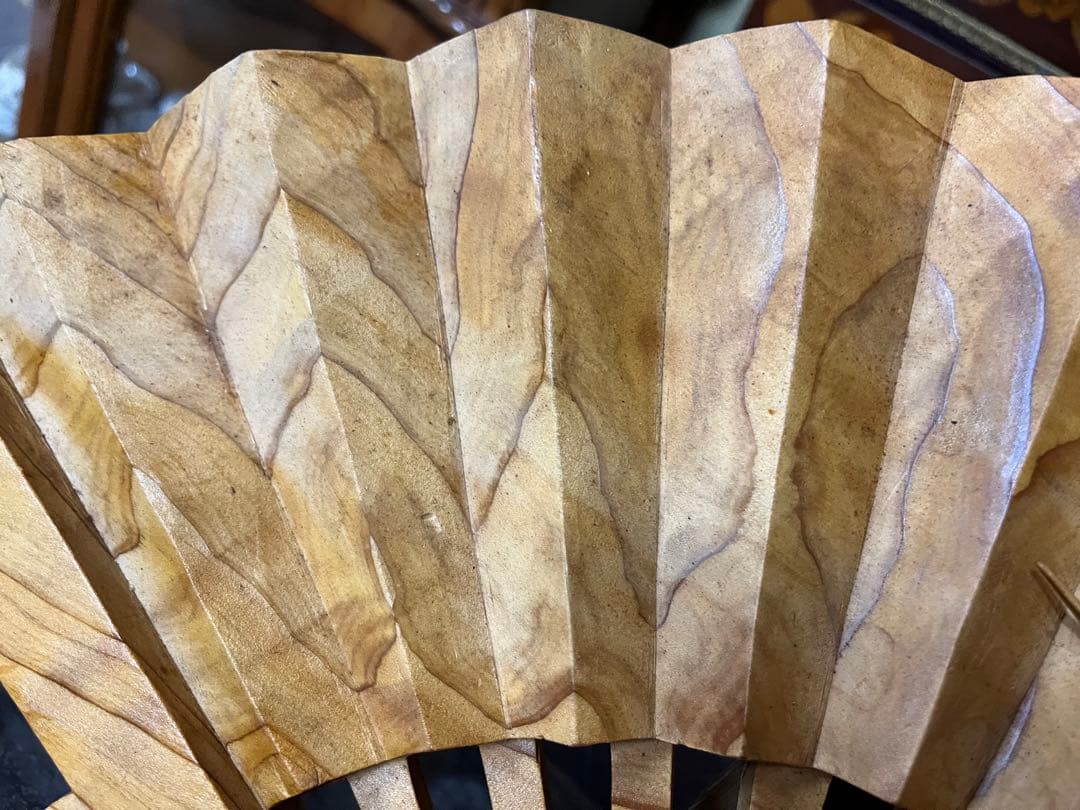 屋久杉　松竹梅の扇