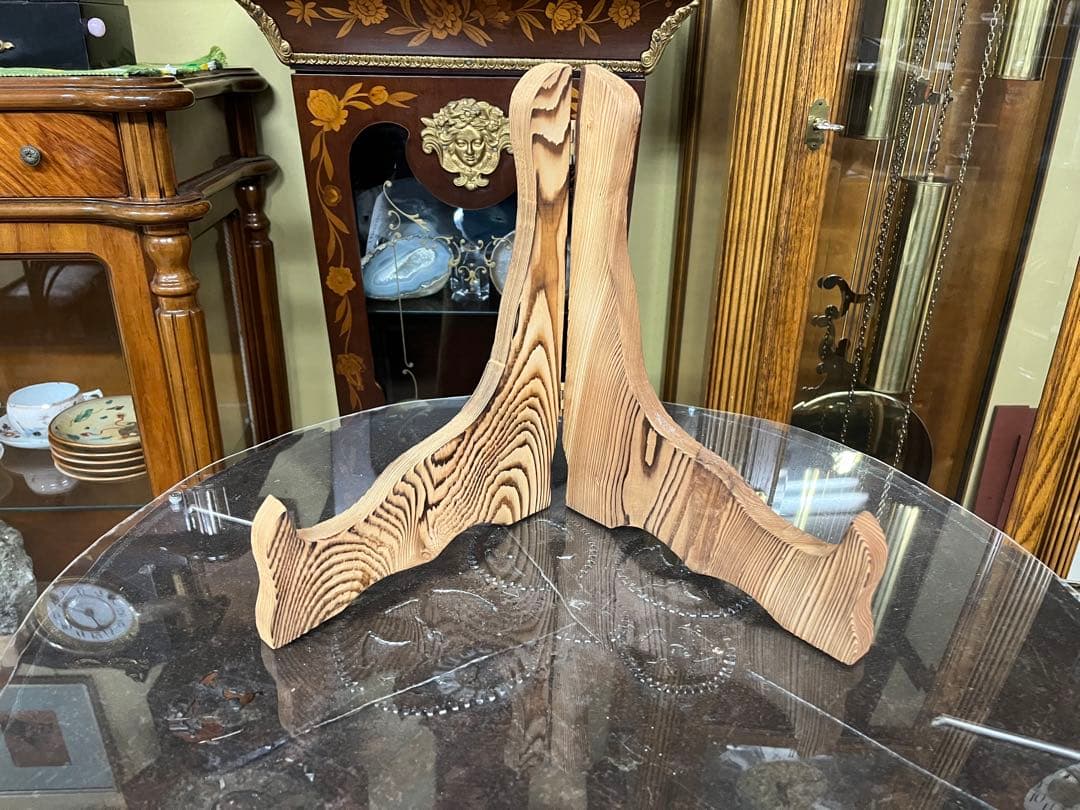 屋久杉　松竹梅の扇