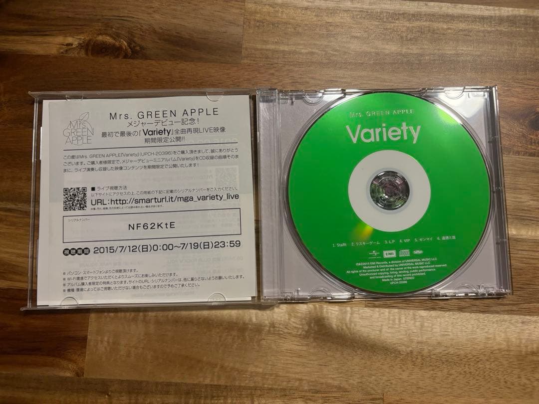 Mrs. GREEN APPLE speaking 初回限定盤&Variety