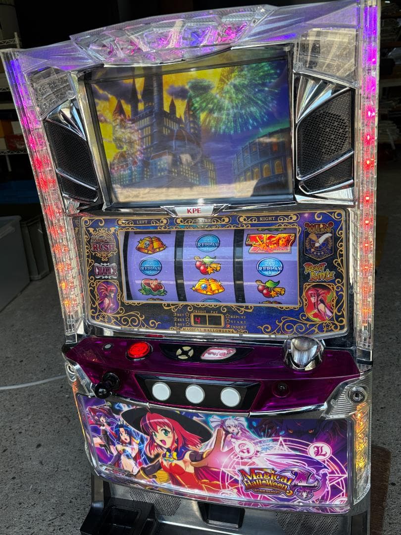 【即使用可・美品】マジカルハロウィン4 実機 スロット本体　不要機