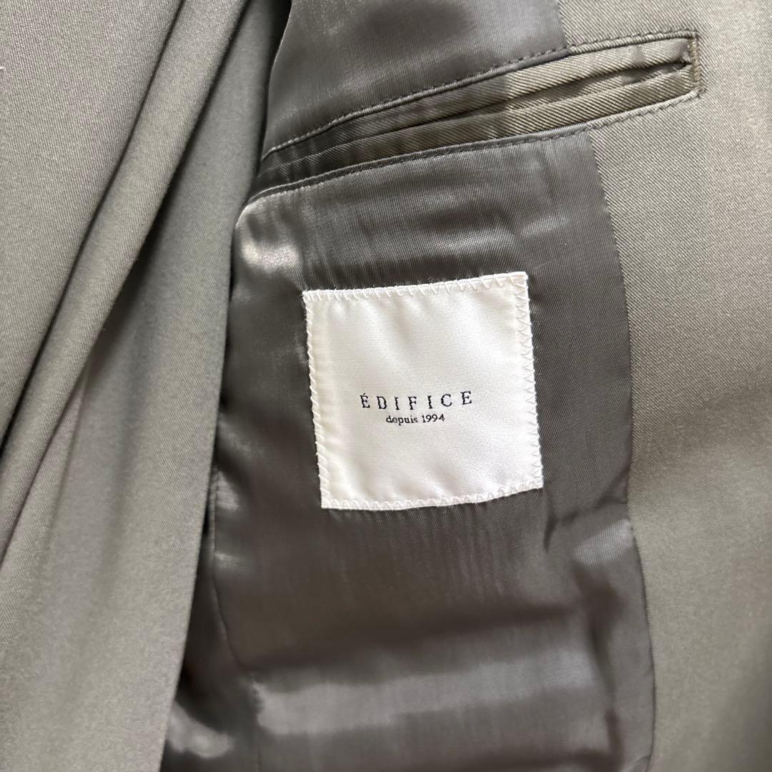 ÉDIFICE オリーブ シングルブレストジャケット