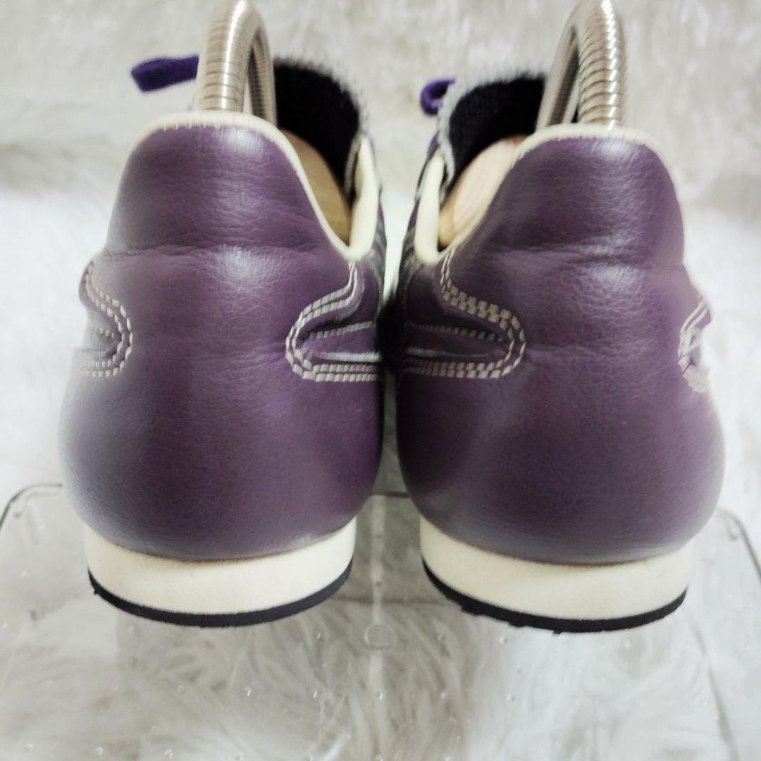 PATRICK パトリック ダチア レザー 紫 37/23.5 日本製 美品