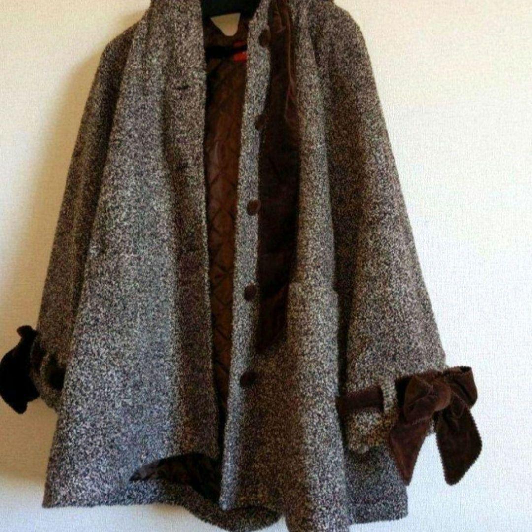 ピンクハウス プードルボアコート ブラウン