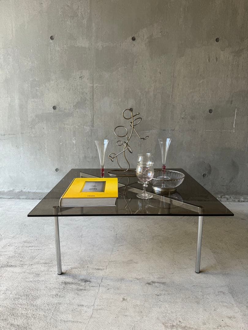 【あーき】X-base Smoked Glass Table