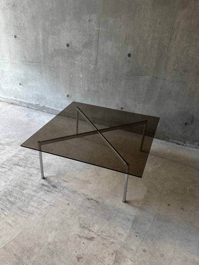 【あーき】X-base Smoked Glass Table