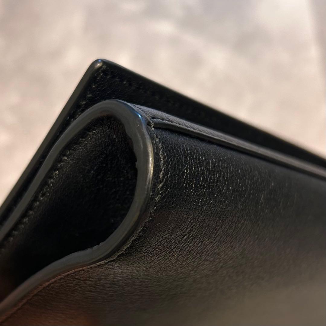 【超美品】イブサンローラン　カサンドラ　クラッチバッグ　ブラック