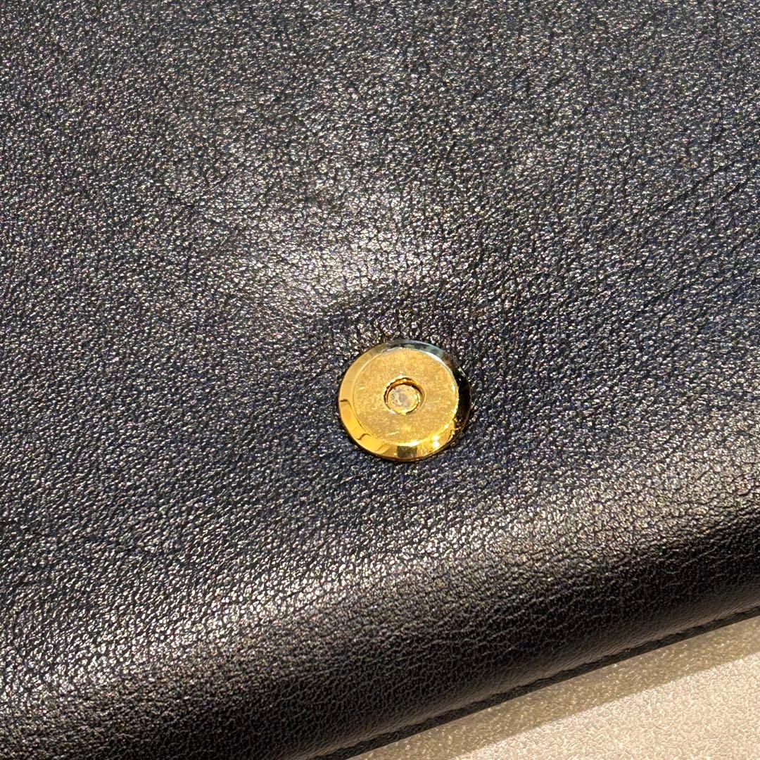 【超美品】イブサンローラン　カサンドラ　クラッチバッグ　ブラック