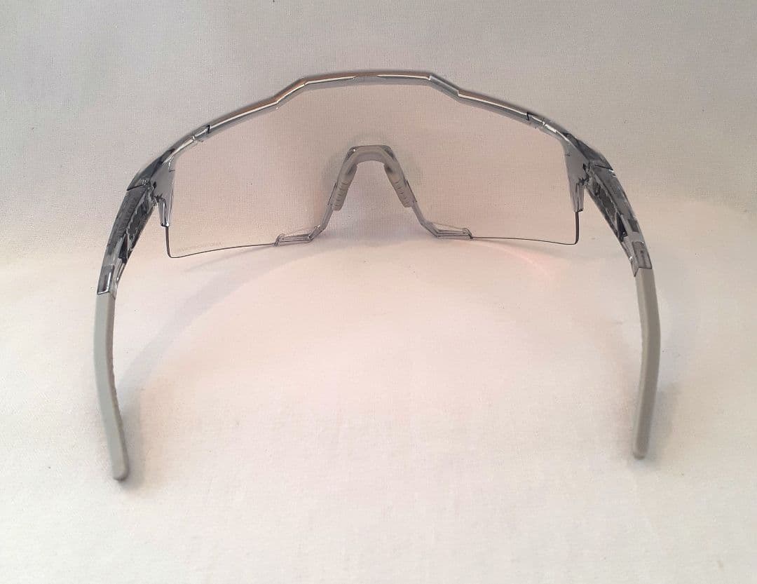 100% Speedcraft クリアグレー 調光 ワンハンドレッド サングラス