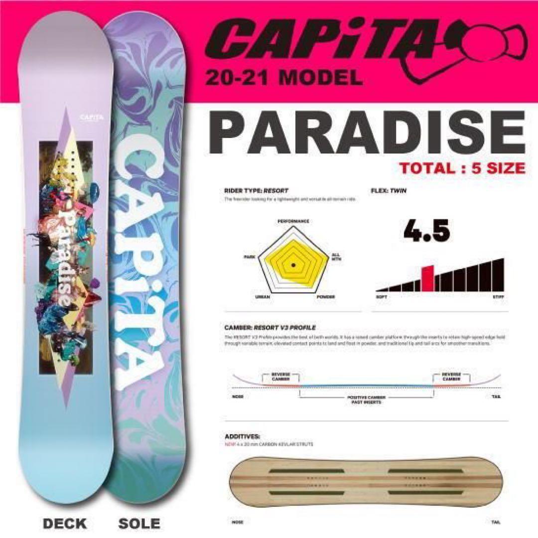 CAPiTA Paradise 20-21モデル バインなし/板のみ