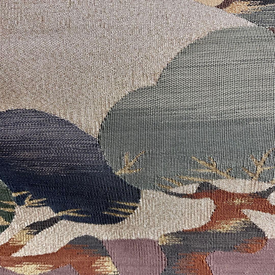 明綴れ　袋帯　　ゆったり締めれるサイズ