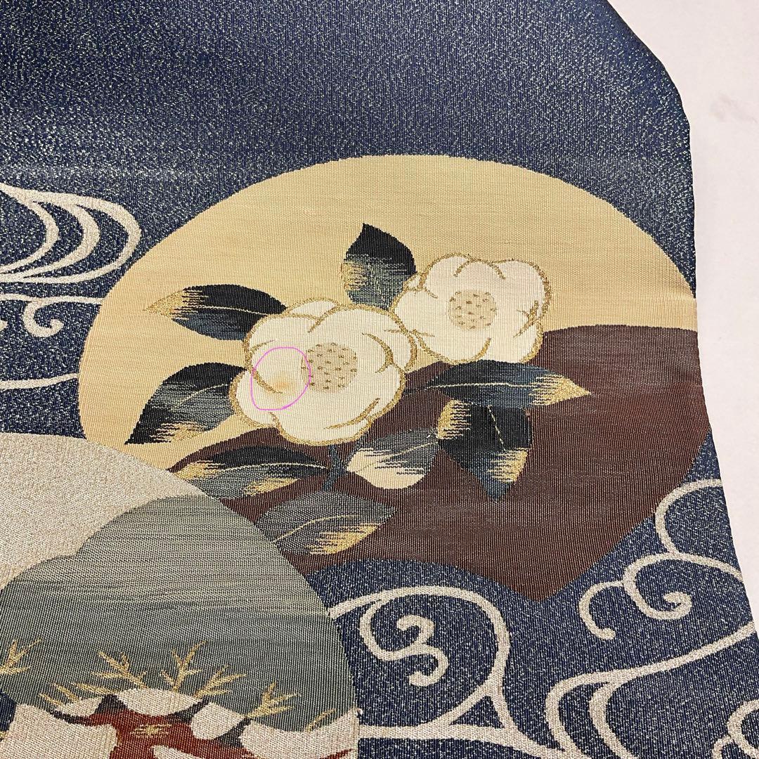 明綴れ　袋帯　　ゆったり締めれるサイズ