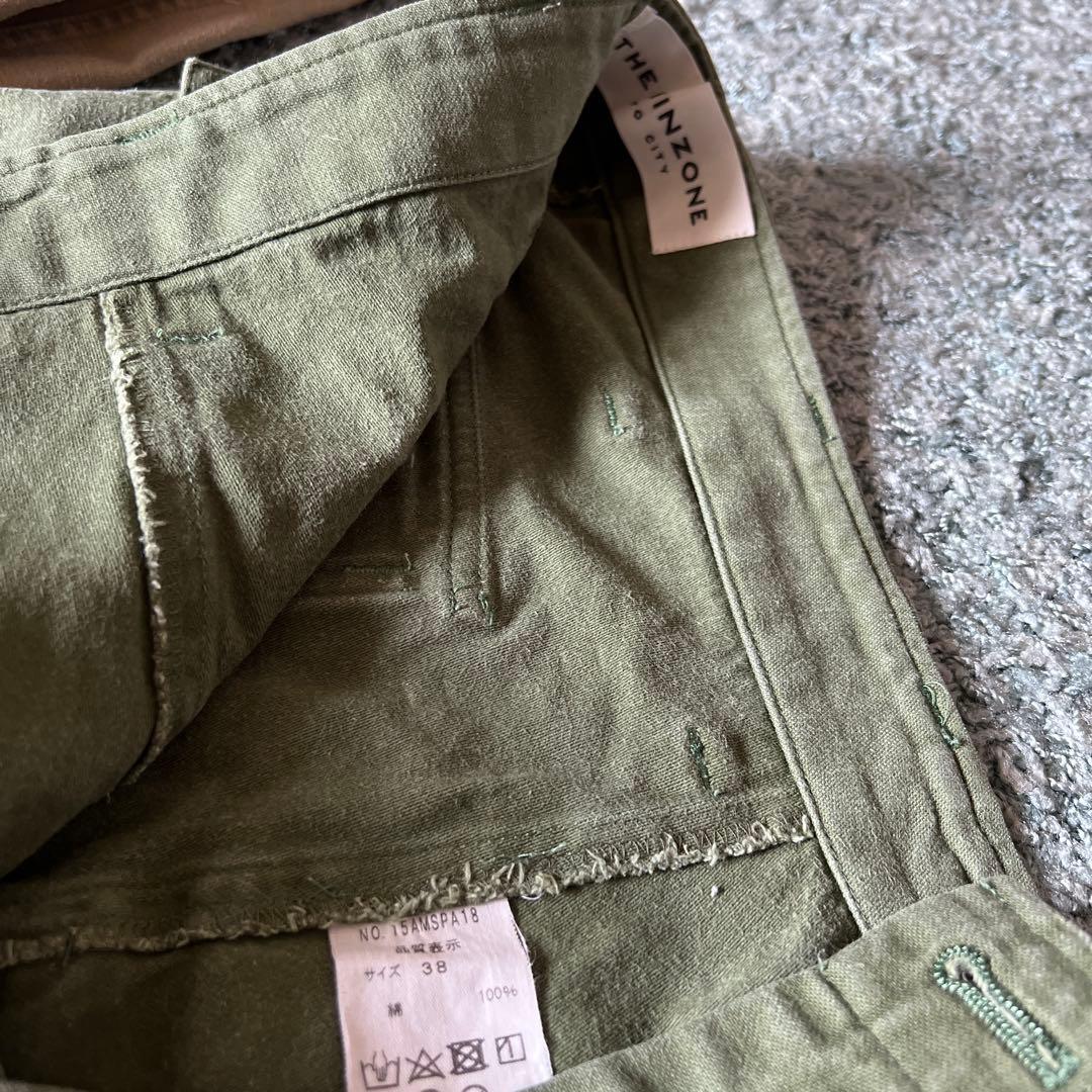 ザシンゾーンのベイカーパンツ3本、サイズ３８です。