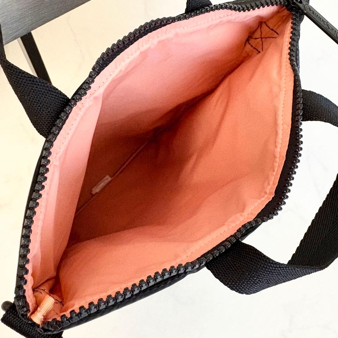 レスポートサック ひとりっぷ モバイル ショルダー バッグ 黒 極美品