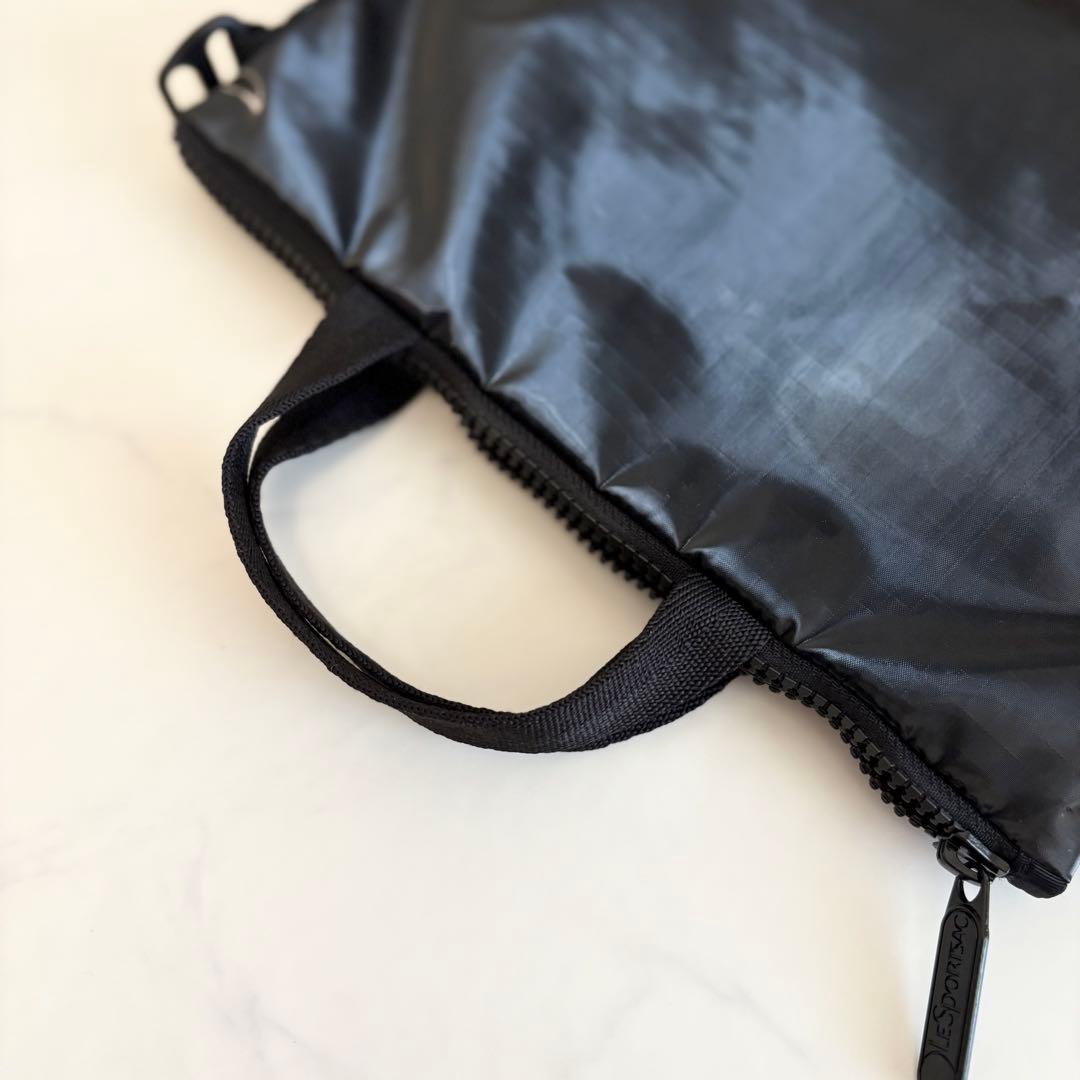 レスポートサック ひとりっぷ モバイル ショルダー バッグ 黒 極美品