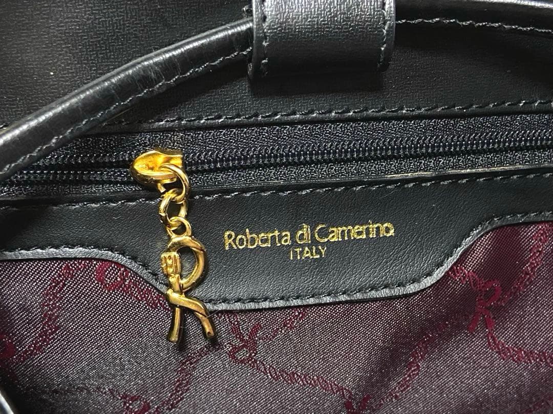 未使用 ロベルタディカメリーノ ワンショルダーバッグ 巾着 レザー 本革 バケツ