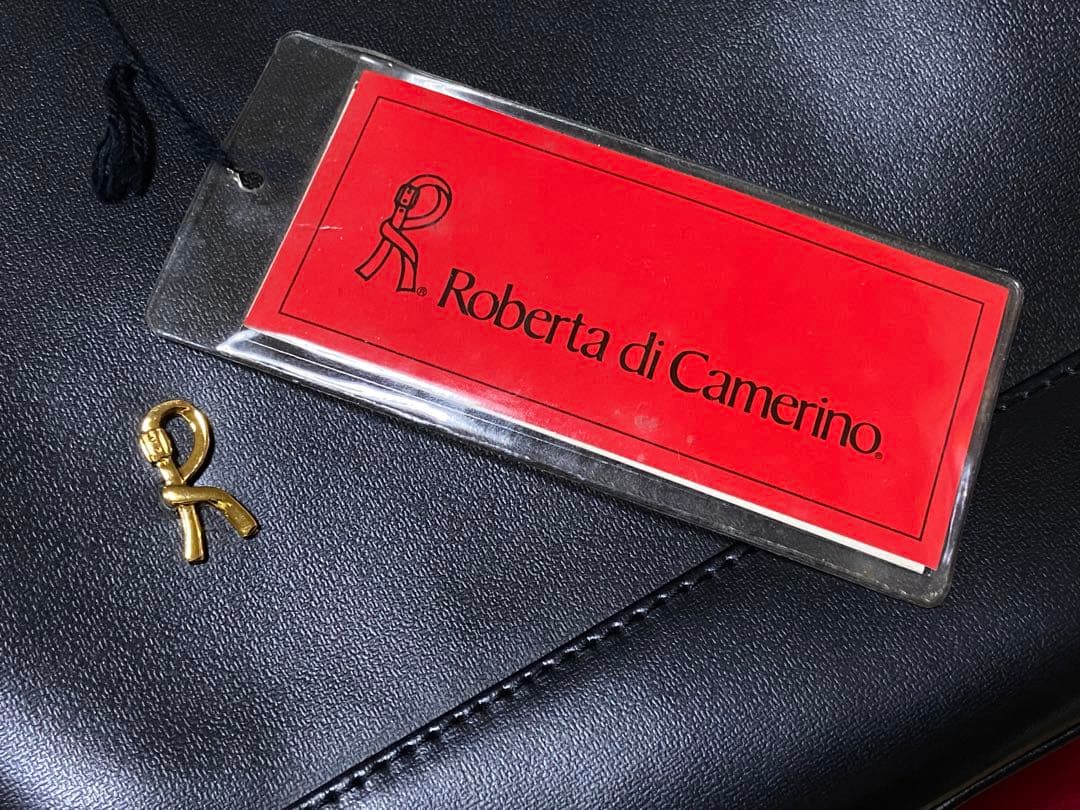 未使用 ロベルタディカメリーノ ワンショルダーバッグ 巾着 レザー 本革 バケツ