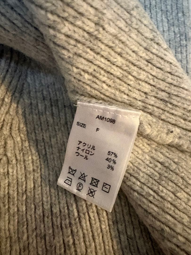 スカート andmary Wendy flare mini dress gray