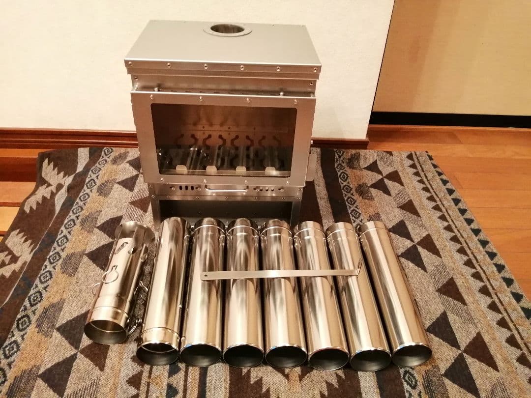 未使用 Soomloom 二次燃焼ポータブル暖炉 VistaV おまけ付き