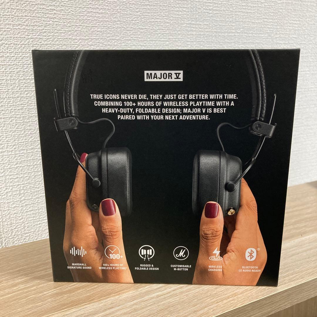 正規品 Marshall Major V ワイヤレスヘッドフォン ブラック
