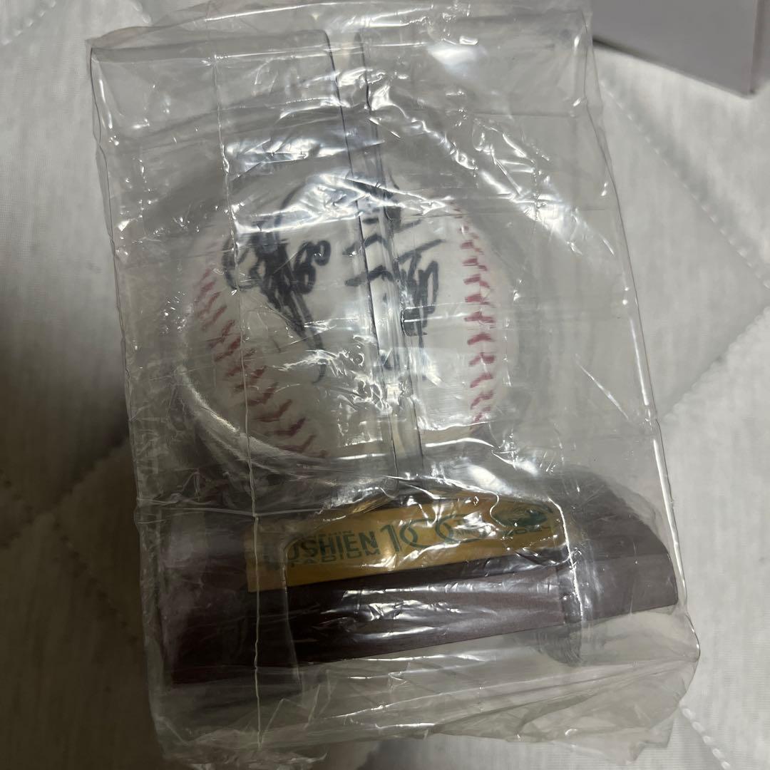 ニ*８様 阪神タイガース　岡田監督直筆サイン　甲子園100周年記念ボール