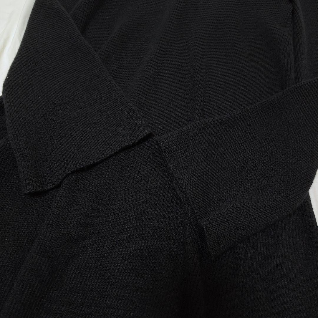 極美品✨ドゥロワー ウール100% Aラインシルエット　ニットフレアワンピース