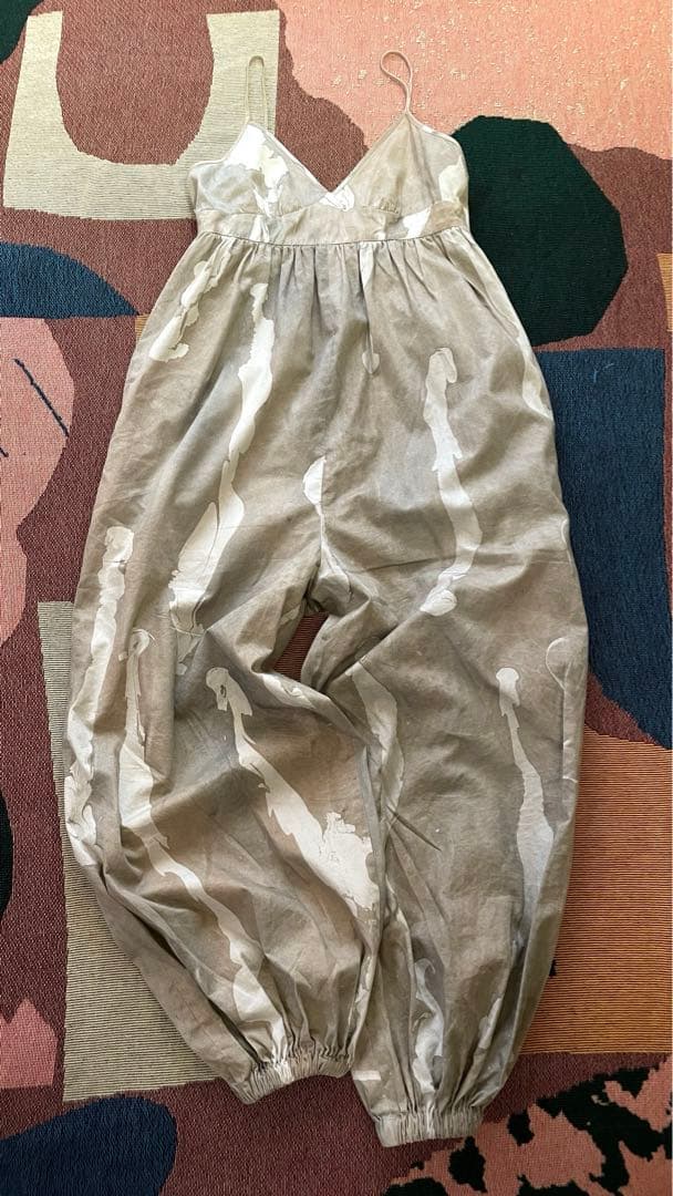 ERiKOKATORi 墨流しcotton harem jumpsuit