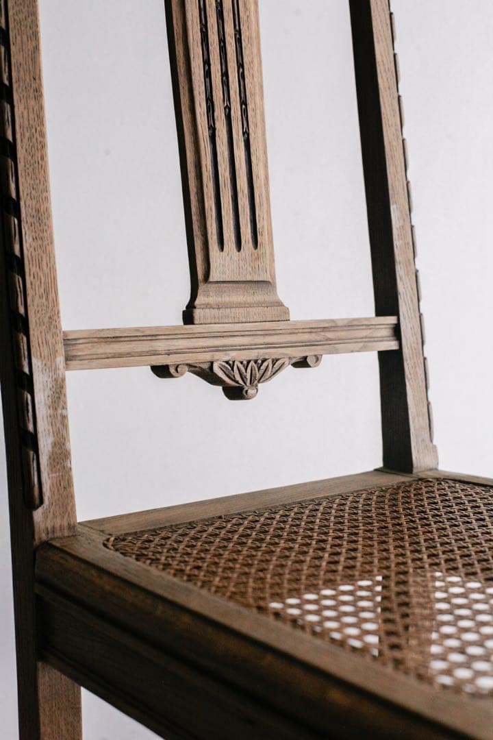 フランスアンティーク　無垢材　アンティークチェア　ブロカント　古家具　古道具