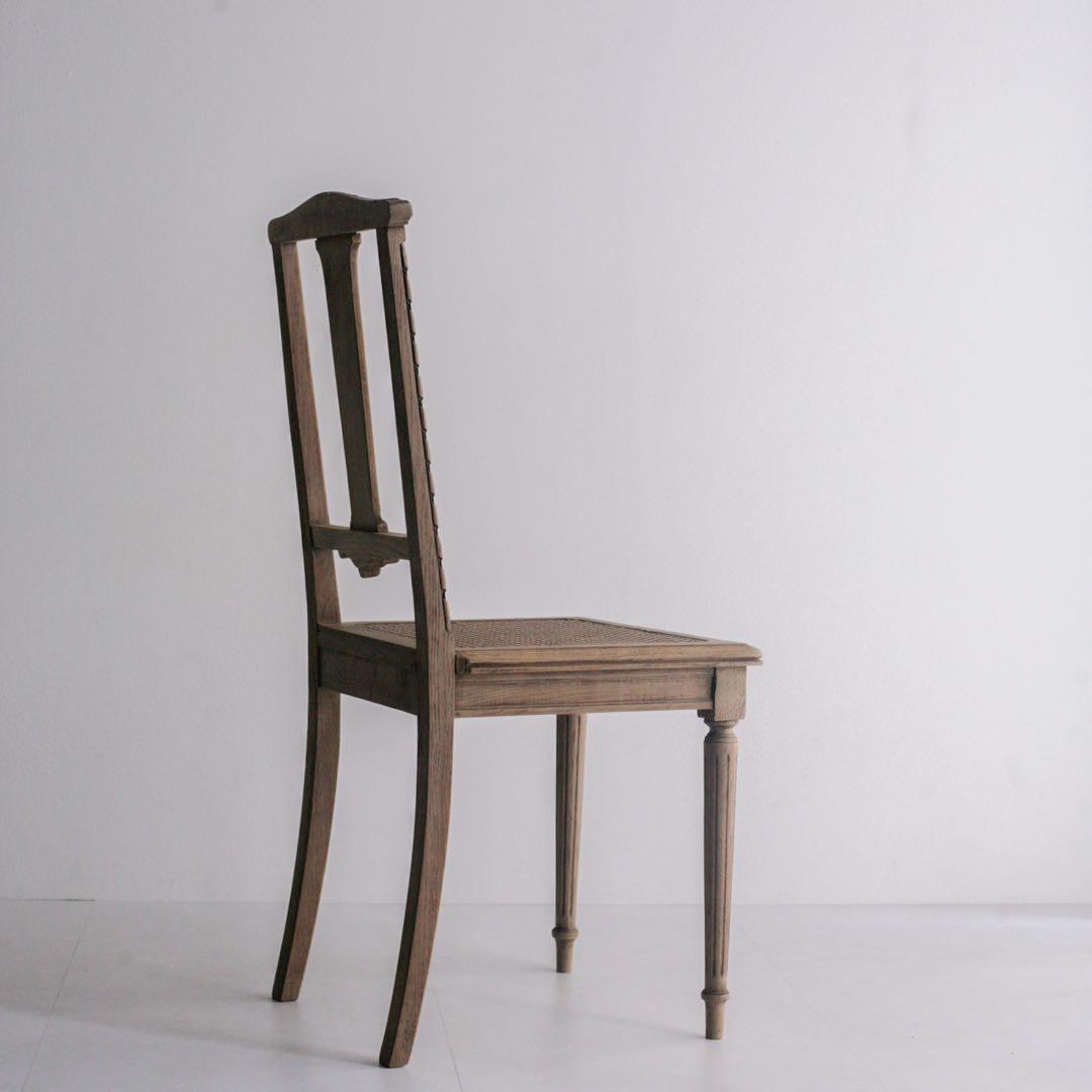 フランスアンティーク　無垢材　アンティークチェア　ブロカント　古家具　古道具