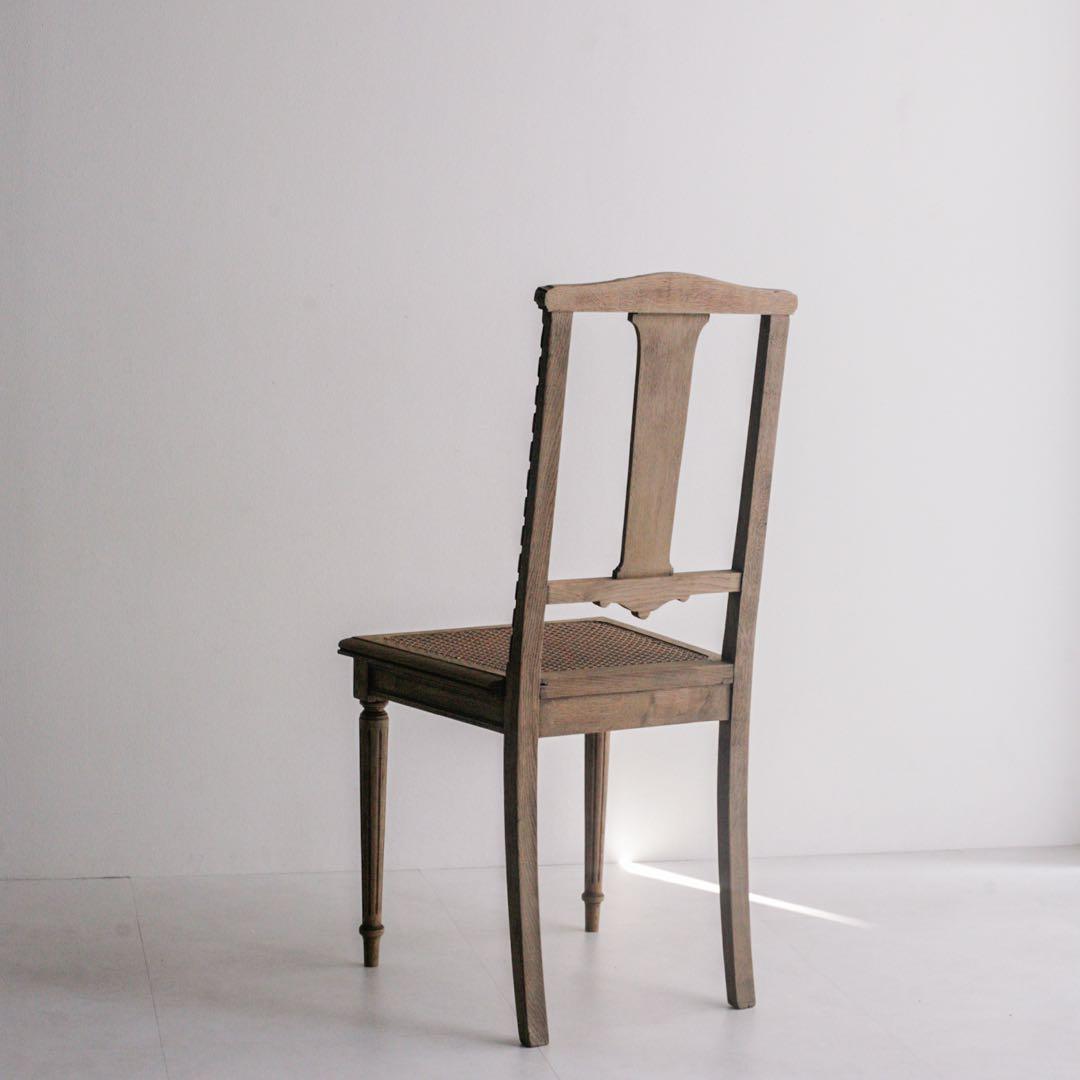 フランスアンティーク　無垢材　アンティークチェア　ブロカント　古家具　古道具