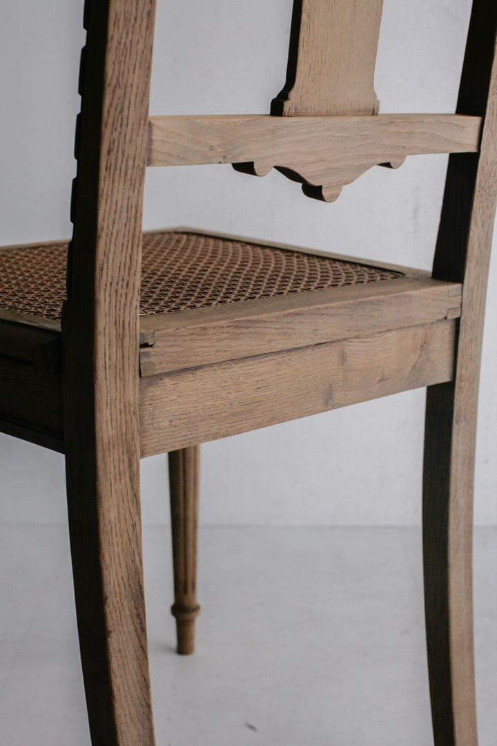 フランスアンティーク　無垢材　アンティークチェア　ブロカント　古家具　古道具