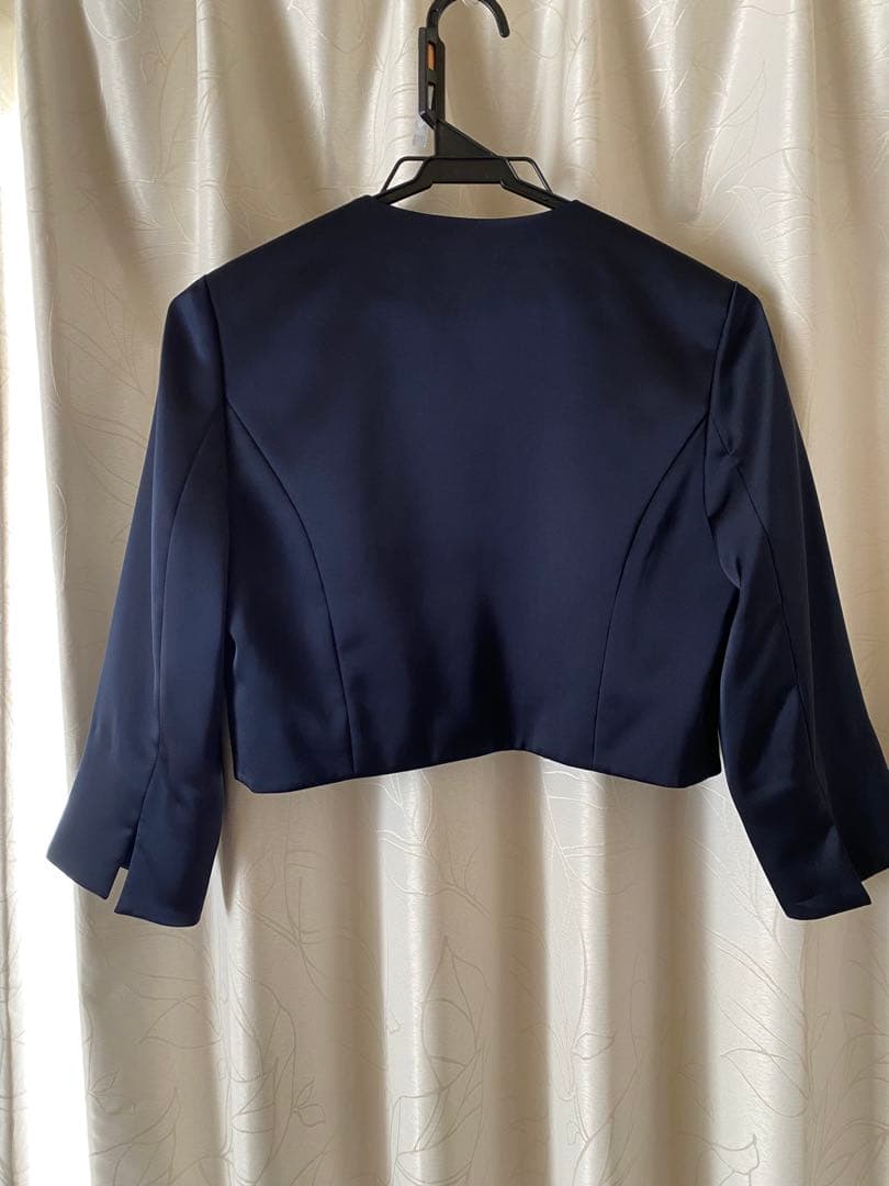 美品⭐️【3点セット】東京ソワール　ネイビードレス　結婚式　セレモニー　パーティ