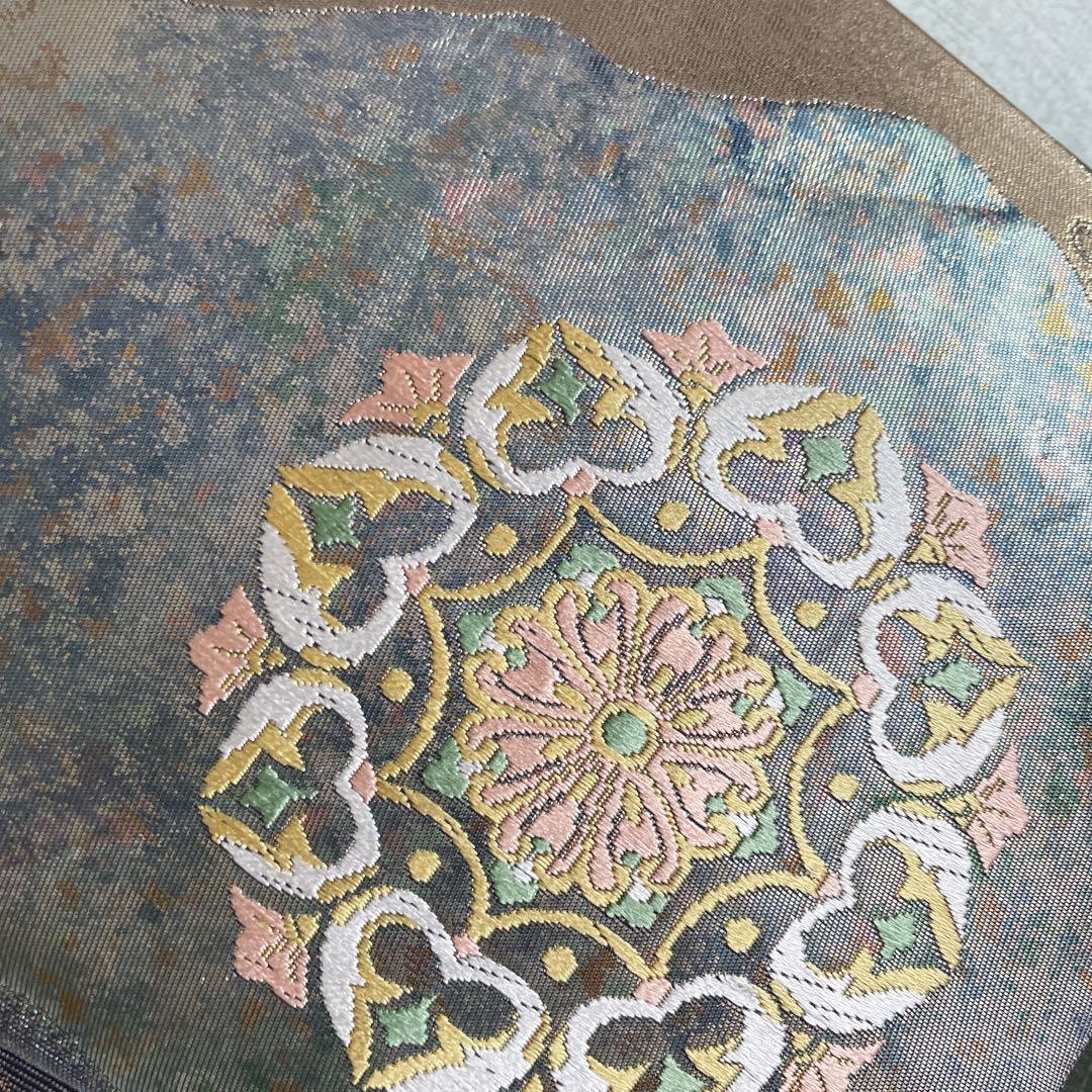 訪問着　フルセット　松　飛び立つ鶴　汕頭刺繍　綸子　金彩　入学式　P1