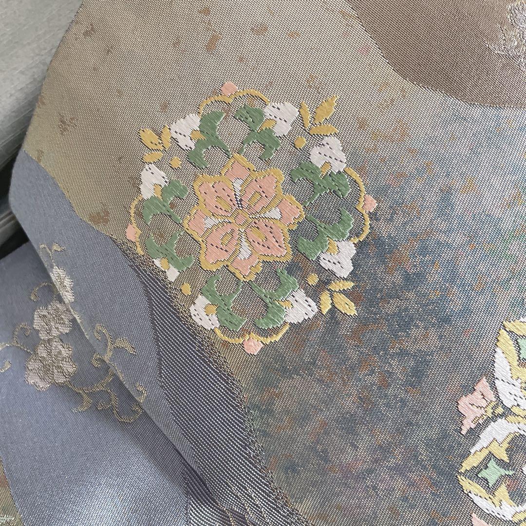 訪問着　フルセット　松　飛び立つ鶴　汕頭刺繍　綸子　金彩　入学式　P1