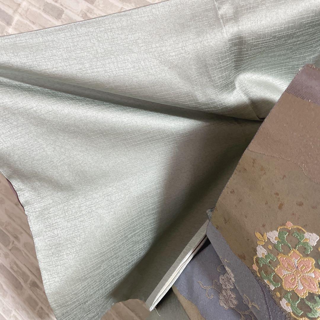 訪問着　フルセット　松　飛び立つ鶴　汕頭刺繍　綸子　金彩　入学式　P1