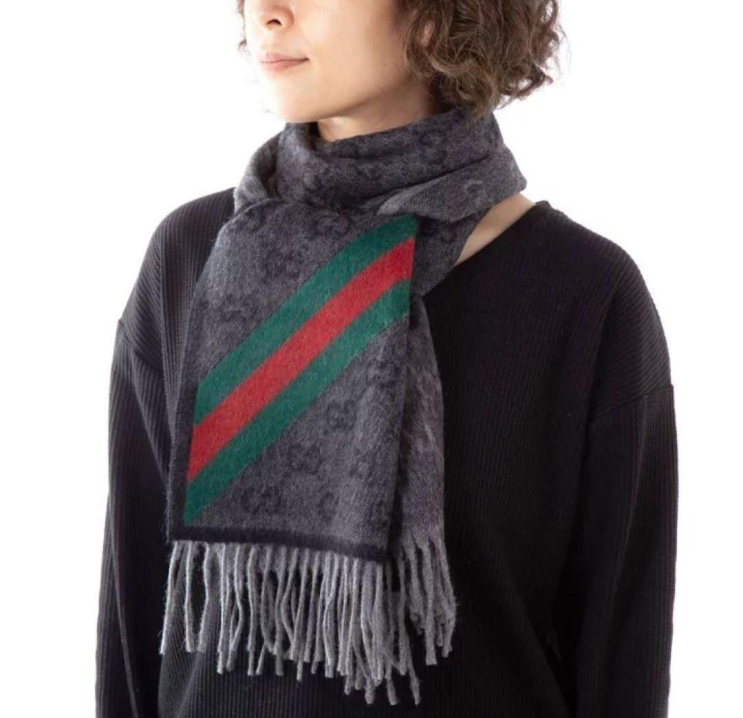 専用❤極美品箱付❤GUCCI マフラー ストール ショール スカーフ❤アルパカ