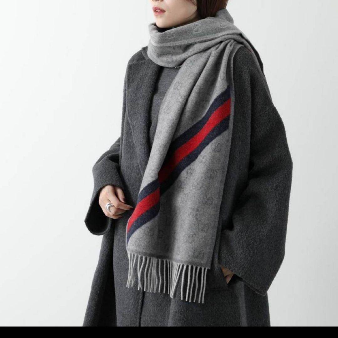 専用❤極美品箱付❤GUCCI マフラー ストール ショール スカーフ❤アルパカ