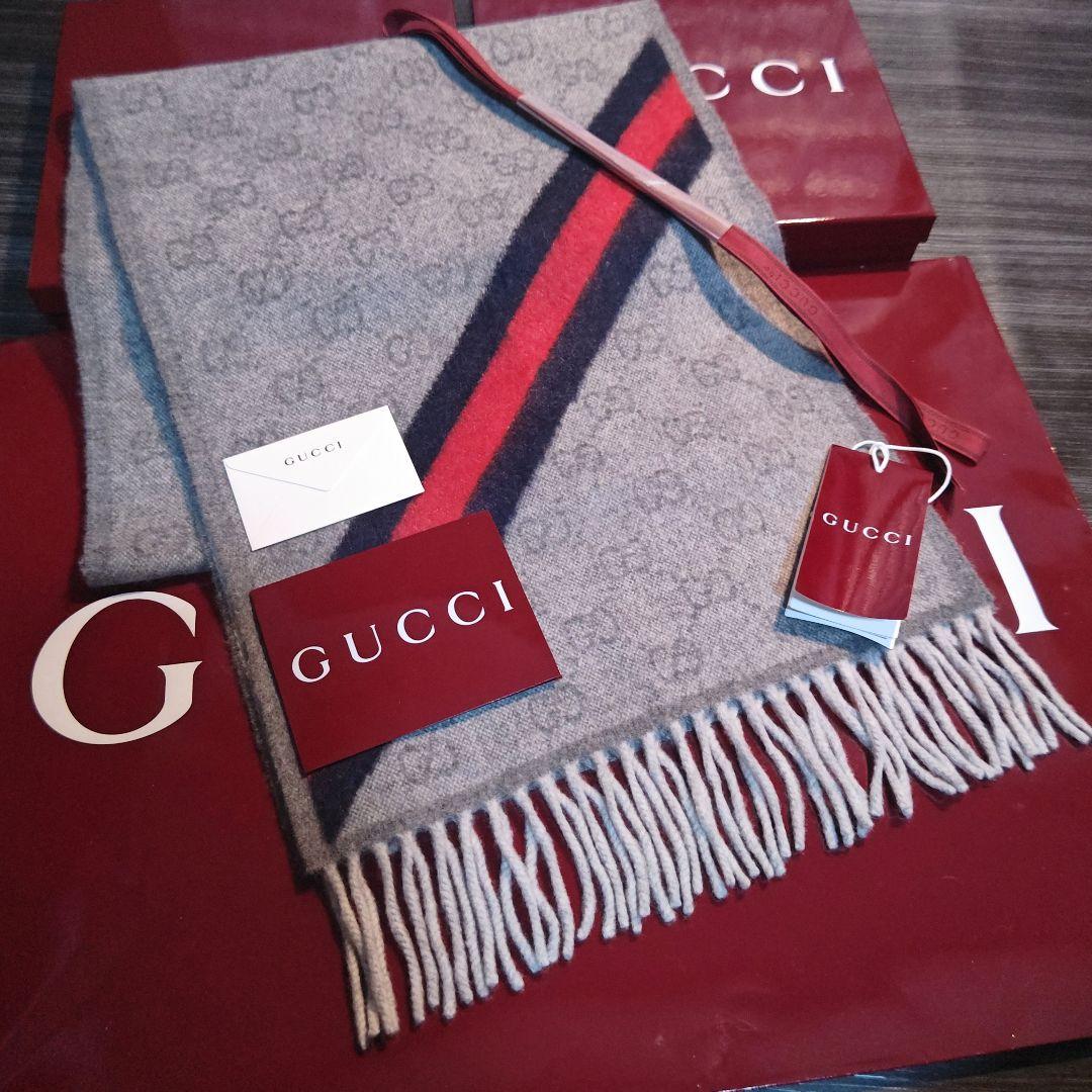 専用❤極美品箱付❤GUCCI マフラー ストール ショール スカーフ❤アルパカ