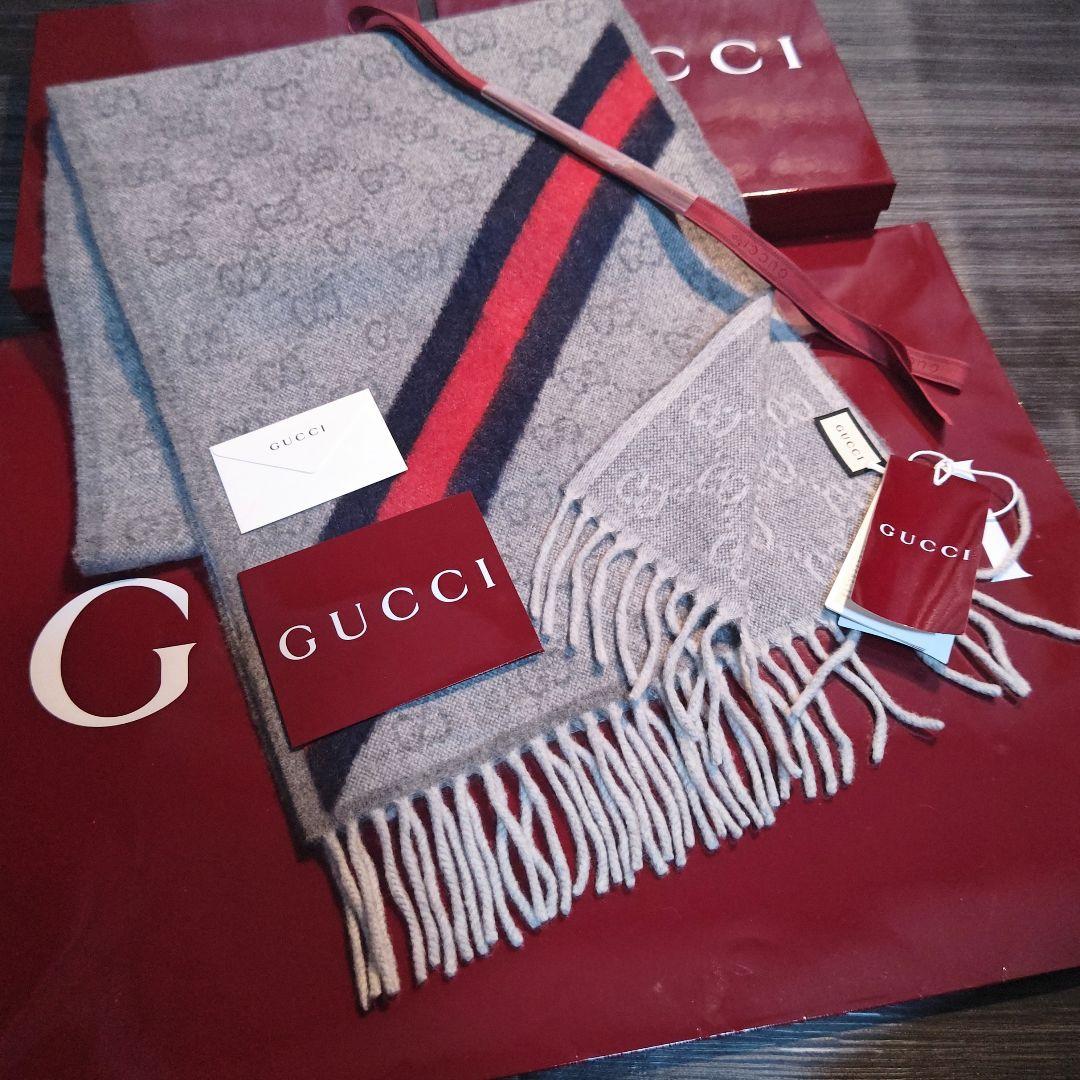 専用❤極美品箱付❤GUCCI マフラー ストール ショール スカーフ❤アルパカ