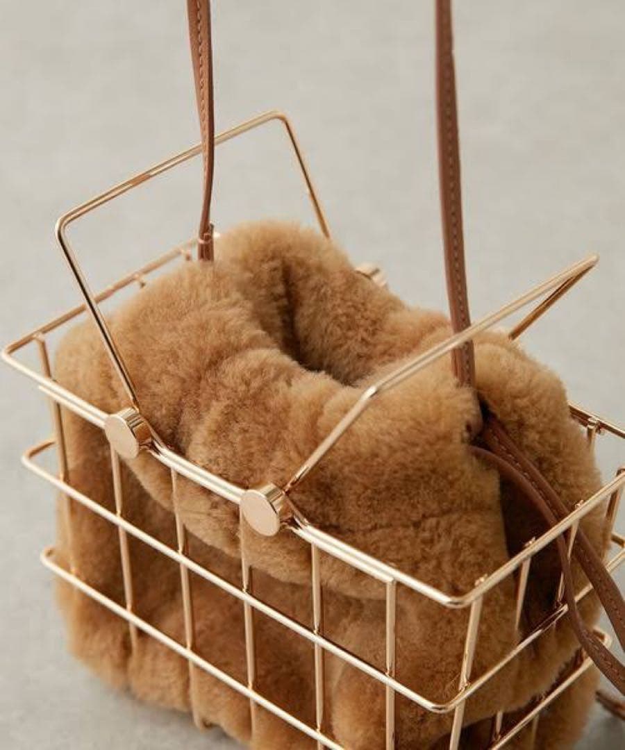 新品ザンケッティZANCHETTIマーケットバッグ MARKETBAG 茶