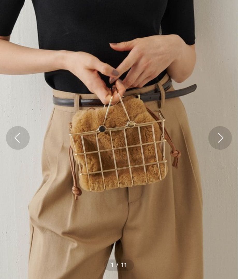 新品ザンケッティZANCHETTIマーケットバッグ MARKETBAG 茶