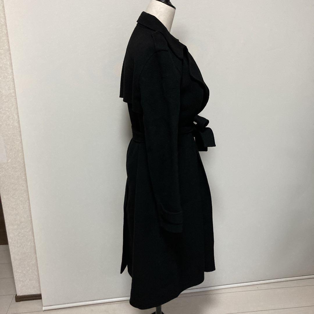 【希少美品】セオリー　ロングウールガウンコート　カシミヤ混　ベルト付き