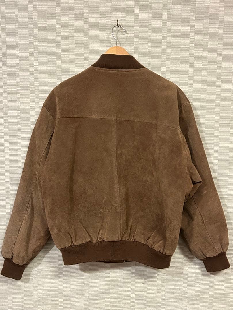 80s OLD UNIQLO ピッグスウェード ボンバージャケット レザーma1
