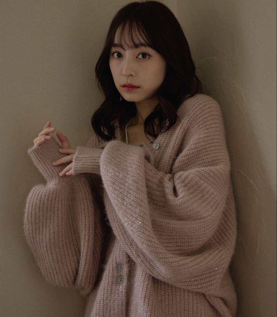 ポポちゃん mideal スパンコールニットアンサンブル