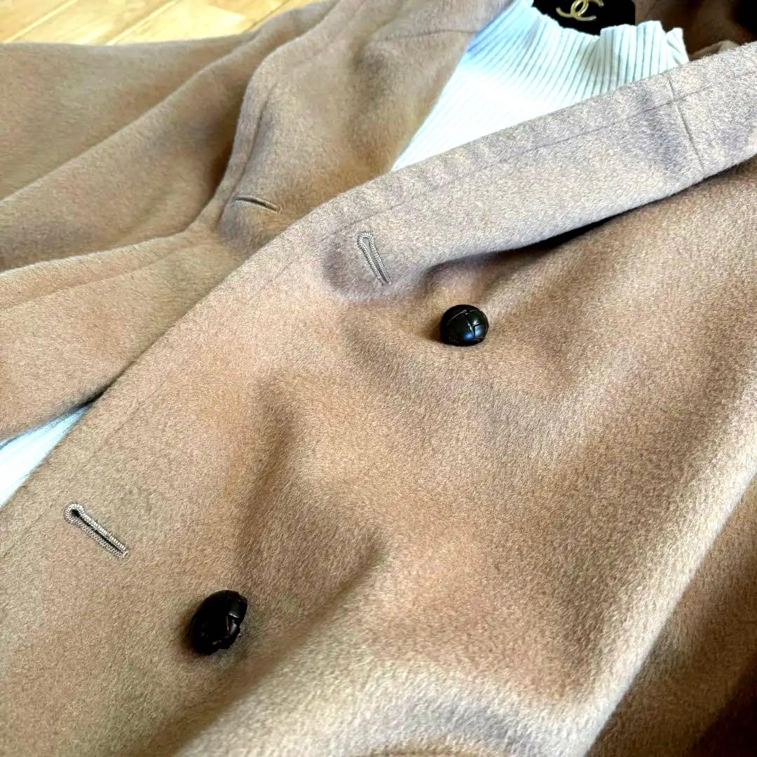 土日限定Sale10%OFF❗️イタリア製アルパカ混ウール　ポンチョケープコート