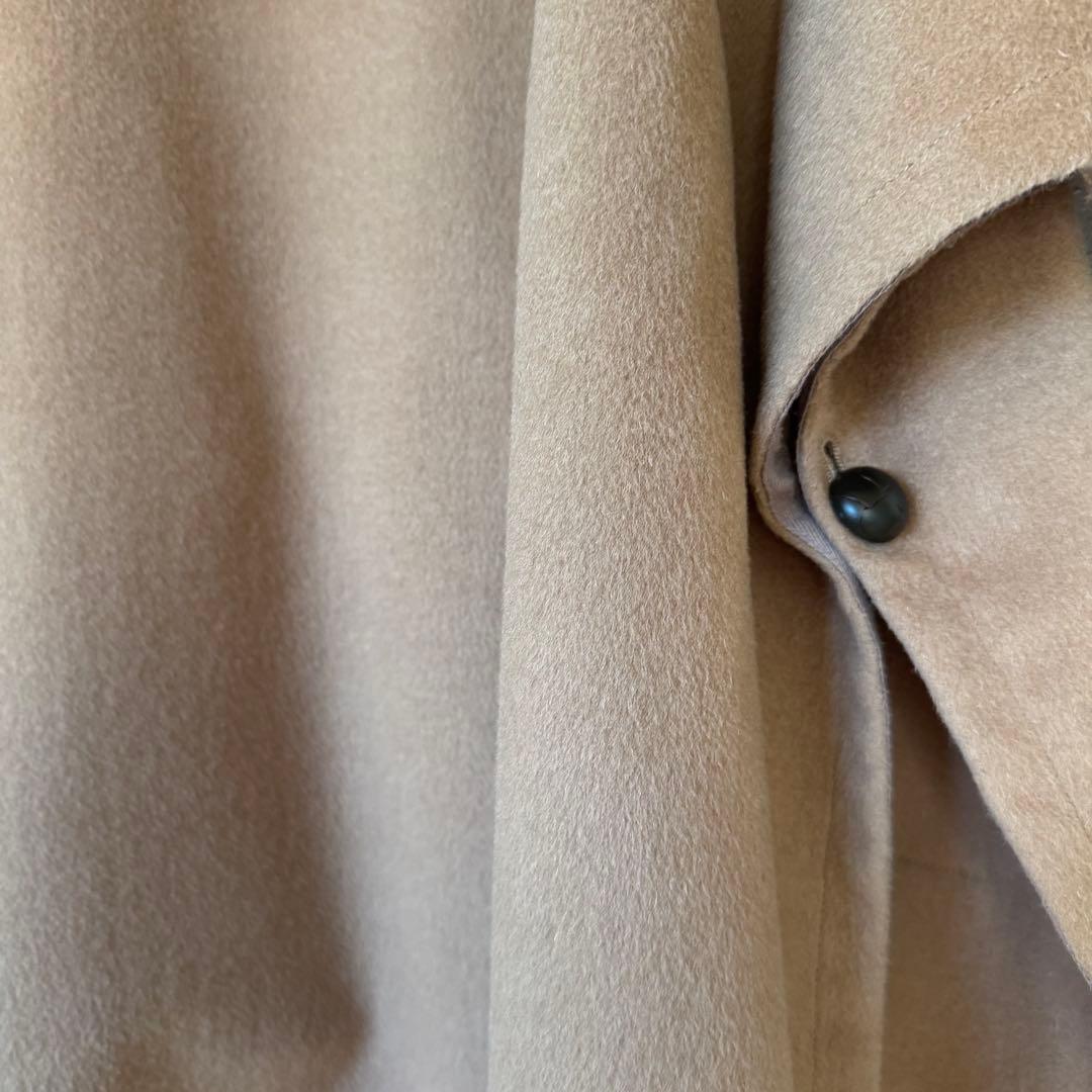 土日限定Sale10%OFF❗️イタリア製アルパカ混ウール　ポンチョケープコート