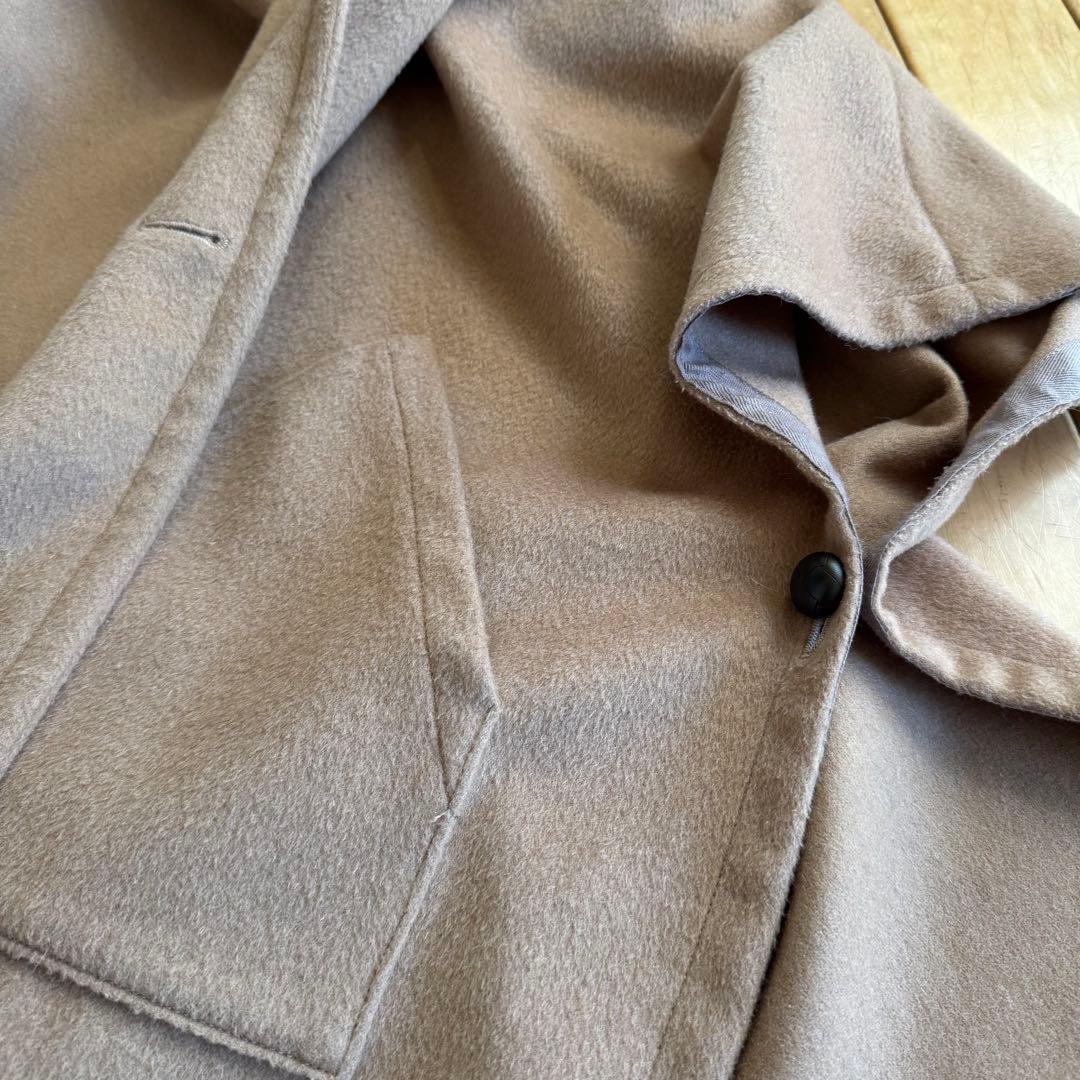 土日限定Sale10%OFF❗️イタリア製アルパカ混ウール　ポンチョケープコート