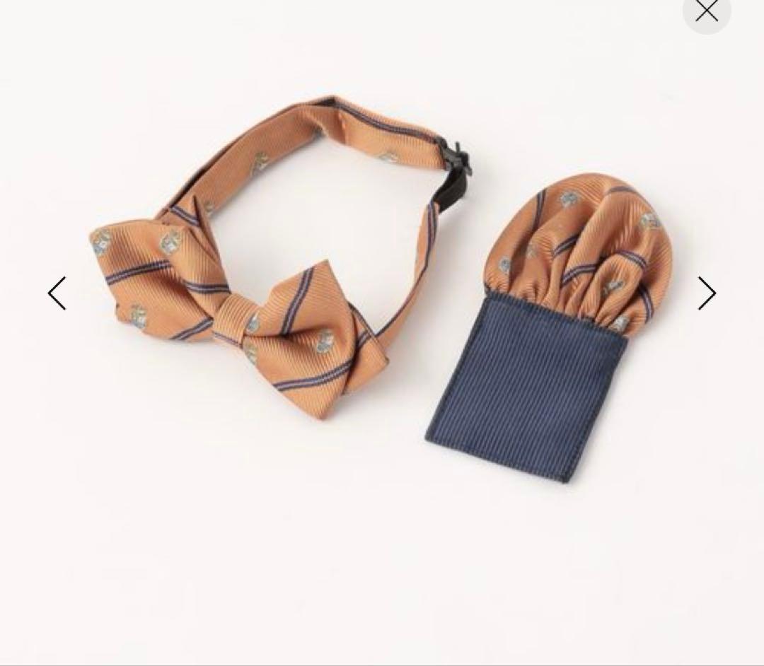 ダークグリーンチェックブレザーと半ズボン、ストライプシャツ、ネクタイセット