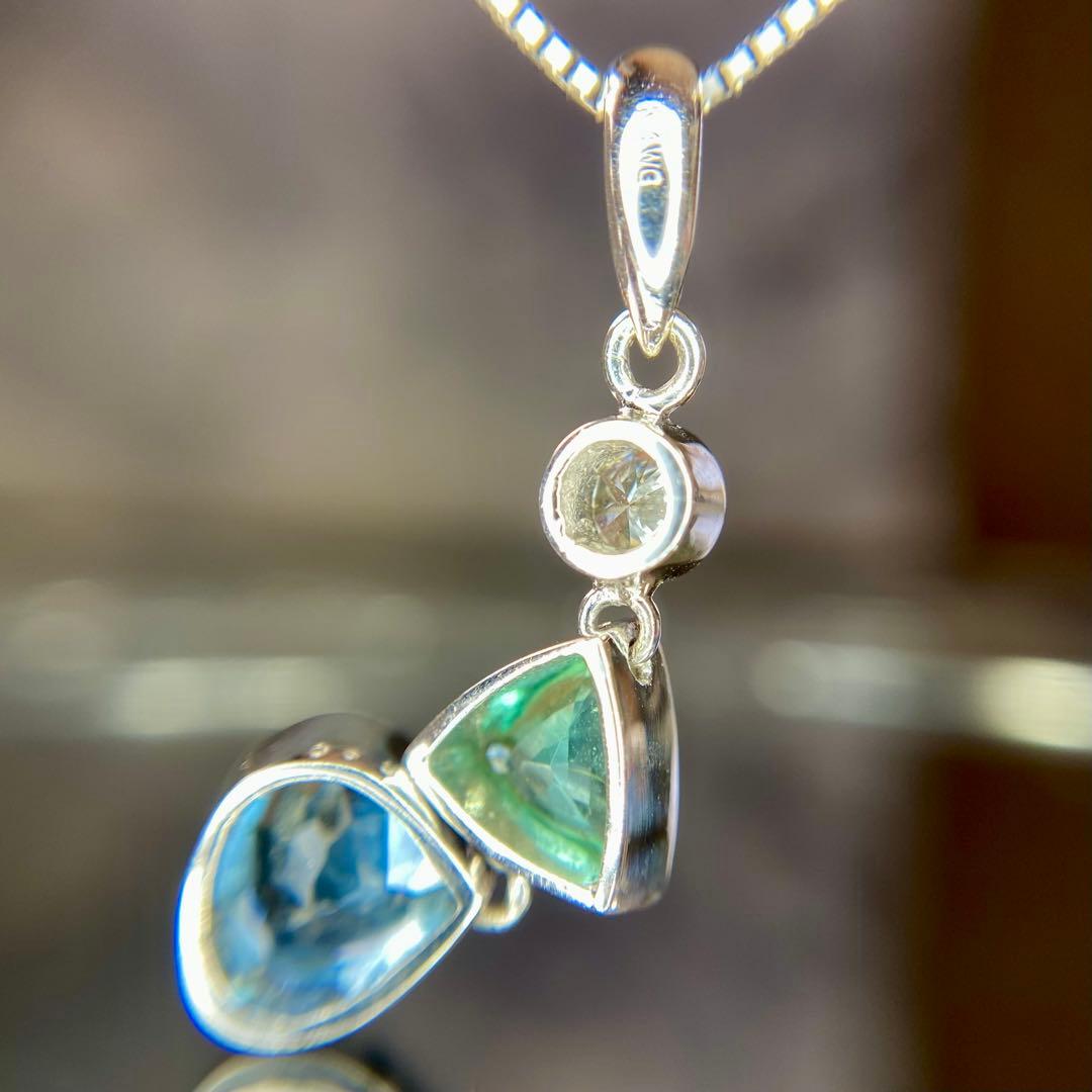 『専用です』天然パライバトルマリン サンタマリア 計1.01ct 中宝研ブラジル