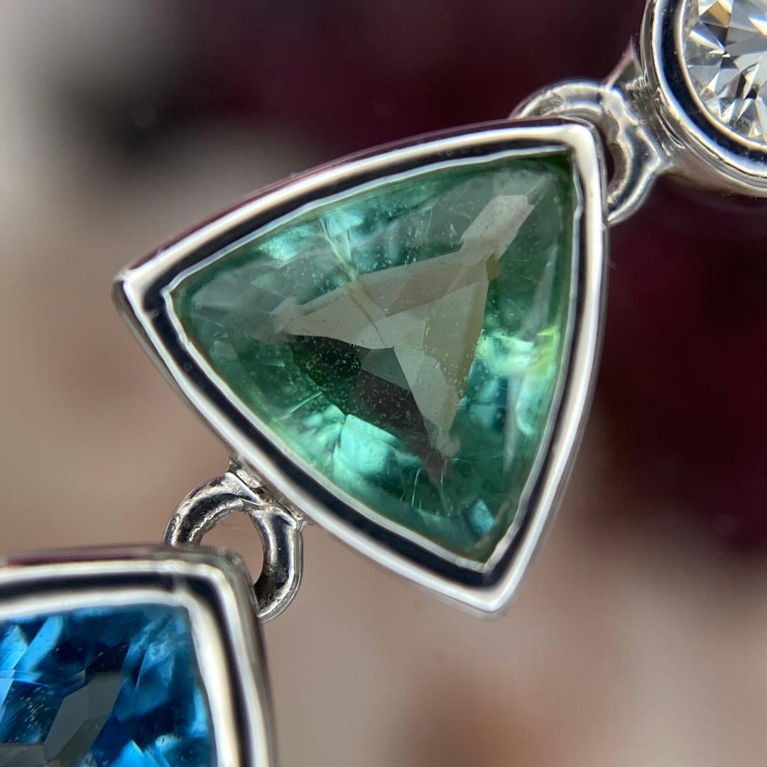 『専用です』天然パライバトルマリン サンタマリア 計1.01ct 中宝研ブラジル