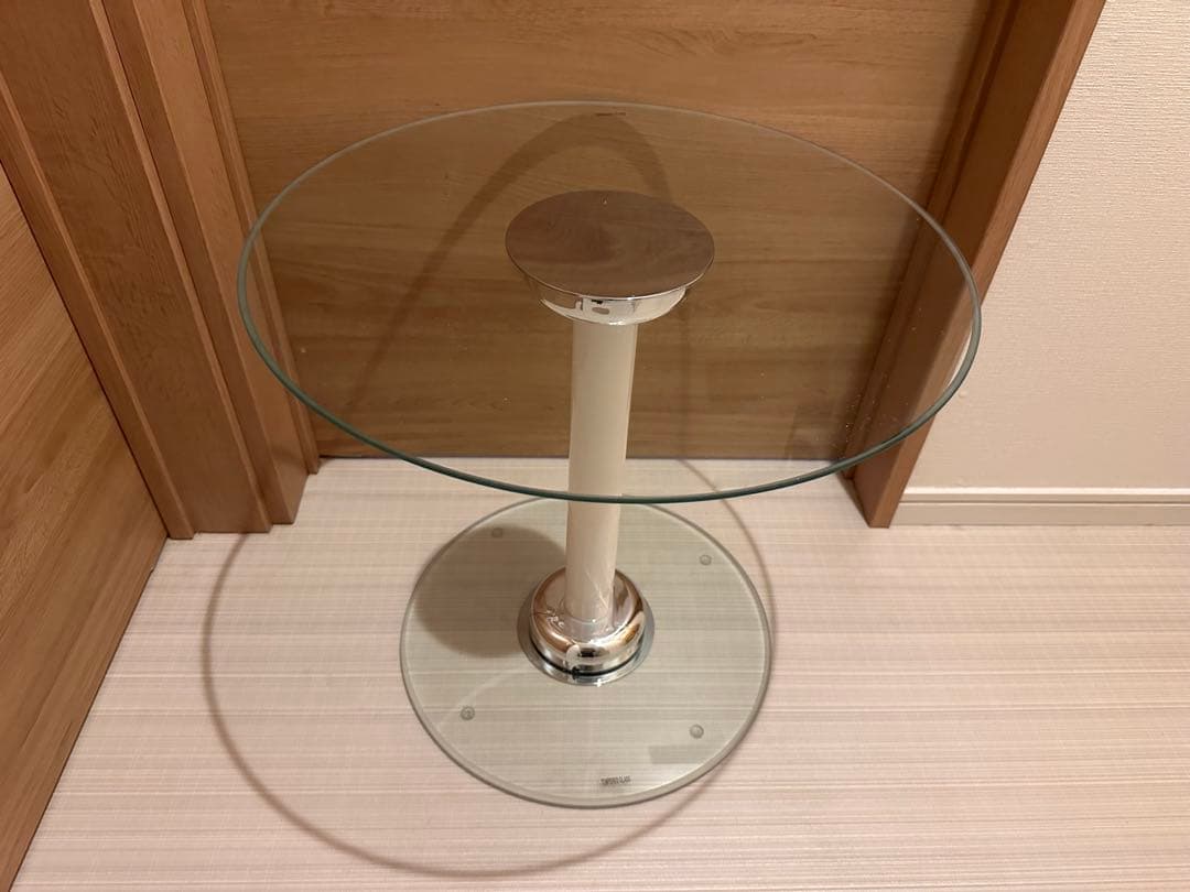 ガラステーブル インテリア スペースエイジ led 店舗什器 ミッドセンチュリー